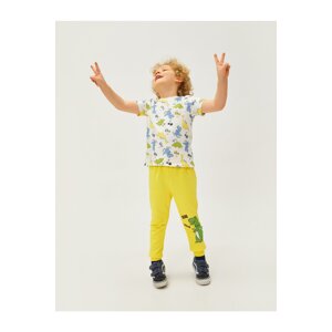 Koton Normal Leg Yellow Baby Sweatpants 3smb40024tk