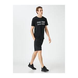 Koton Sports T-Shirt Motto Printed Crew Neck Short Sleeve