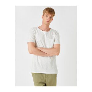 Koton Basic T-Shirts, Crew Neck Pocket Detailed, Short Sleeves.