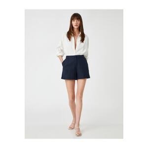 Koton Linen Blend Shorts with Pockets