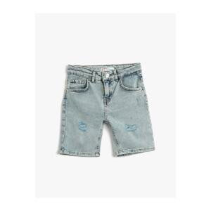 Koton Shorts - Blue - Normal Waist