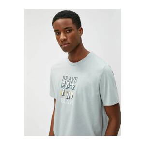 Koton 3sam10458hk 031 Gray Men's Cotton Jersey T-shirt