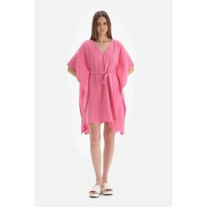 Dagi Pink Muslin Kimono