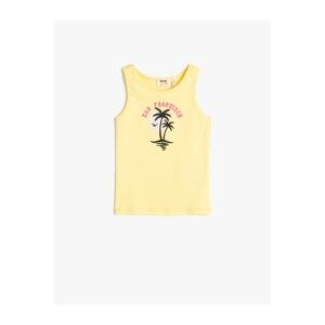 Koton Singlets Sleeveless Printed Cotton with Ribbons