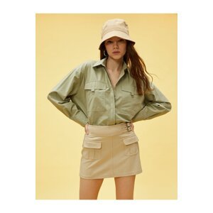 Koton Oversized Safari Shirt with Pocket