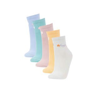 DEFACTO Women 5 Pack Cotton Short Socks
