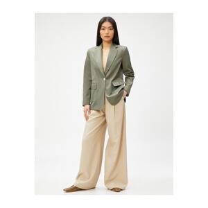 Koton Blazer - Khaki - Regular fit