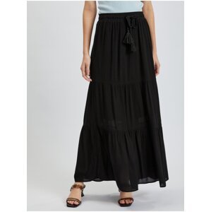 Orsay Black Ladies Maxi Skirt - Ladies
