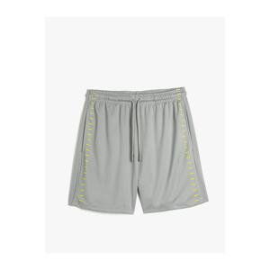 Koton Sports Shorts Waist Laced Stripe Printed Pocket Detailed