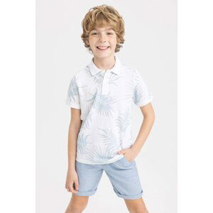 DEFACTO Boy Pique Short Sleeve Polo T-Shirt