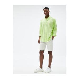 Koton Basic Shirt Classic Collar Buttoned Cotton