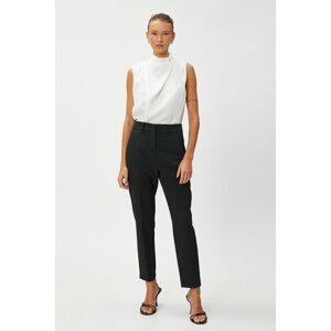 Koton Crop Cigarette Trousers Straight Leg