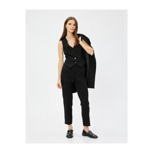 Koton High Waist Cigarette Fabric Trousers