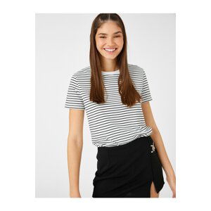 Koton Striped T-Shirt Crew Neck Short Sleeve