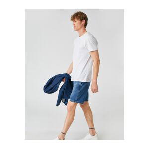 Koton Men's Casual Cut Denim Shorts 2sam40099BD