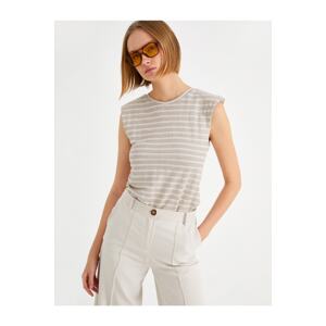 Koton Crew Neck Striped Singlet