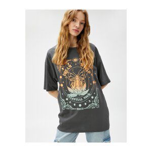 Koton Printed T-Shirt Short Sleeve Crew Neck Cotton