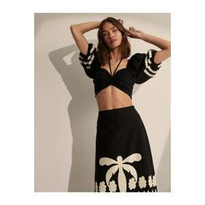 Koton Melis Ağazat X - Balloon Sleeve Crop Blouse