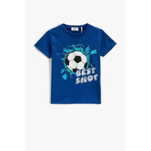 Koton Boys' Crew Neck Football Printed Kids Short Sleeve T-Shirt 3skb10069tk