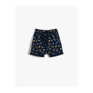 Koton Printed Tie Waist Shorts