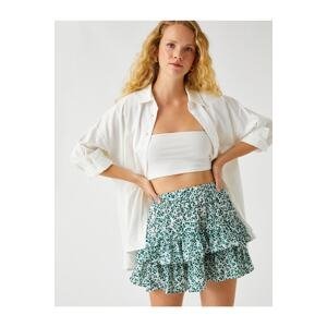 Koton Layered Skirt with Elastic Waist