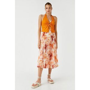 Koton Pleated Midi Length Skirt