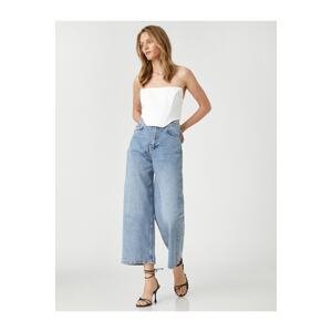 Koton Wide Leg Jeans High Waisted Jeans - Bianca Crop Jeans