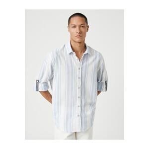 Koton Basic Woven Shirt with Classic Collar Buttons