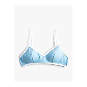 Koton Bikini Top - Blue - Plain