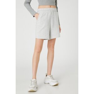 Koton Basic Shorts with Lace Waist Comfortable Cut