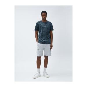 Koton Cargo Shorts Tie Waist, Pocket Detail, Slim Fit.