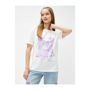 Koton Anime T-Shirt Printed Crew Neck Short Sleeve Cotton