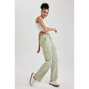 DEFACTO Coool Straight Fit Cargo Gabardine Trousers