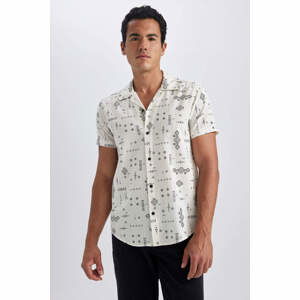 DEFACTO Slim Fit Cotton Short Sleeve Shirt