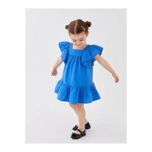 LC Waikiki Baby Girl Dress with a Square Collar and Straps
