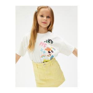 Koton The Powerpuff Girls T-Shirt Licensed Short Sleeve Crew Neck Cotton.