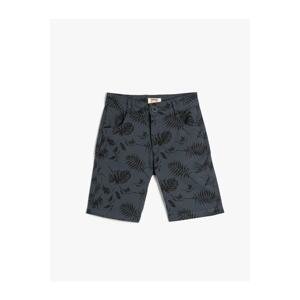 Koton Chino Shorts Floral Patterned Cotton with Pocket