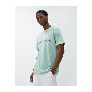 Koton Motto Printed T-Shirt Crew Neck Short Sleeve