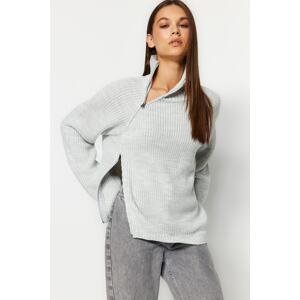 Trendyol Stone Wide Pattern Knitwear Sweater