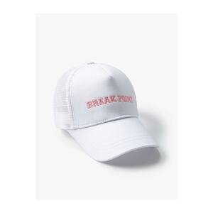 Koton Motto Embroidered Cap Hat - Sports