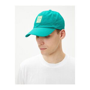 Koton Cap and Slogan Detail with Printed Label