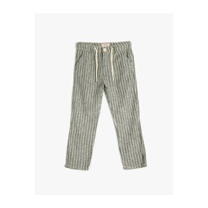 Koton Linen Pants with Tie Waist and Pocket