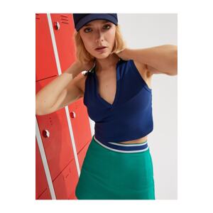 Koton Polo Neck Crop Sports Undershirt