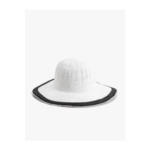 Koton Straw Hat Trilby Textured Stripe Detailed