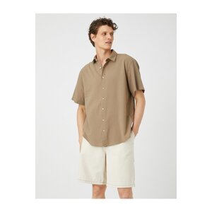 Koton Summer Shirt Short Sleeve Classic Collar Buttoned Cotton