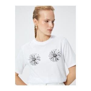 Koton Daisy Printed Cotton T-Shirt