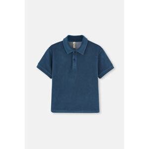 Dagi Indigo Towel Polo Neck T-Shirt