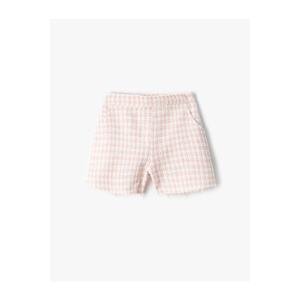 Koton Tweed Shorts with Pockets and Buttoned Cotton