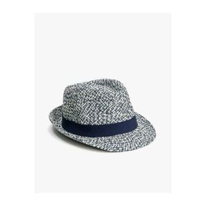 Koton Straw Fedora Hat with Band Detail