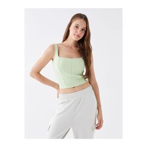 LC Waikiki LCW Casual Women's Square Neck Straight Crop
